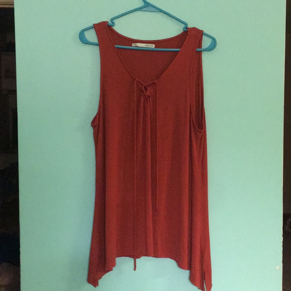 Burnt orange dressy tank